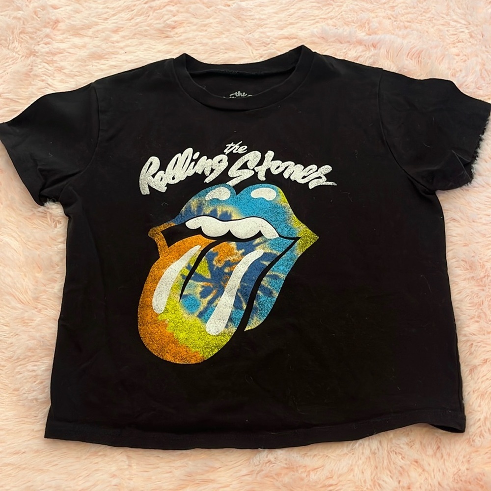 Rolling Stones crop tee